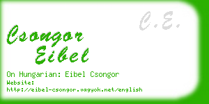 csongor eibel business card